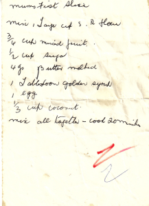 I wonder why she called it "Mum's First Slice"?