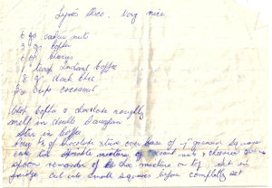 Cherries, chashew nuts, chocolate...what more could you want?